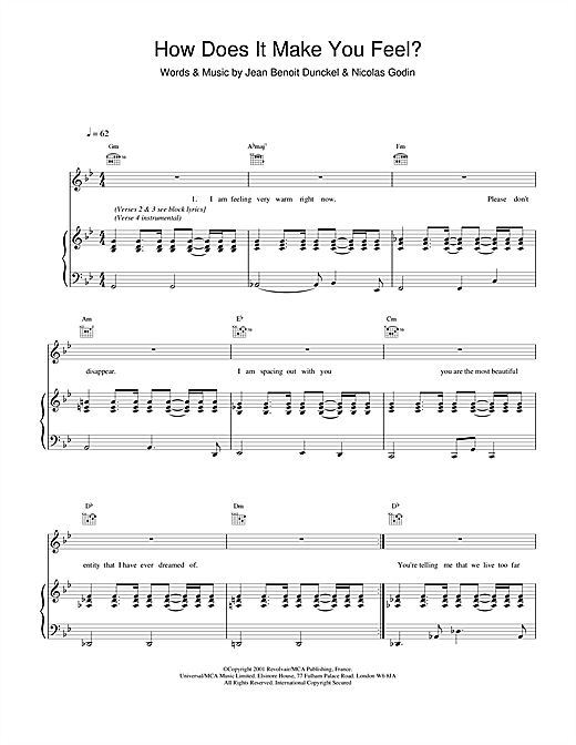 Learn to play Air How Does It Make You Feel? sheet music for Piano, Vocal & Guitar in minutes. Air How Does It Make You Feel? sheet music notes and chords. Download Printable PDF.