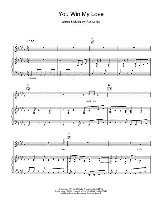 Learn to play Shania Twain You Win My Love sheet music for Piano, Vocal & Guitar in minutes. Shania Twain You Win My Love sheet music notes and chords. Download Printable PDF.