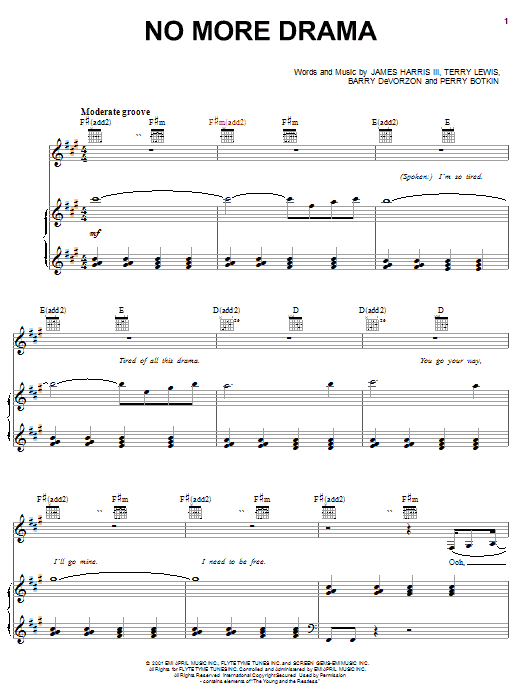 Learn to play Mary J. Blige No More Drama sheet music for Piano, Vocal & Guitar (Right-Hand Melody) in minutes. Mary J. Blige No More Drama sheet music notes and chords. Download Printable PDF.
