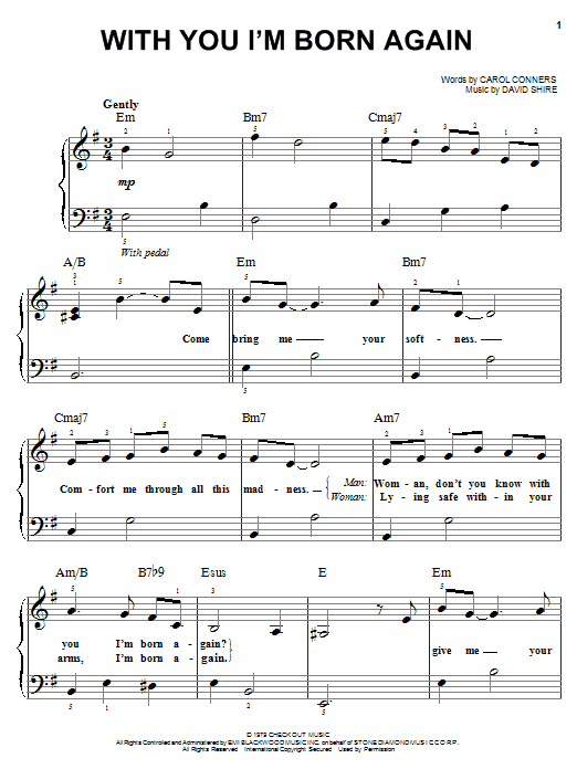 Learn to play Billy Preston With You I'm Born Again sheet music for Easy Piano in minutes. Billy Preston With You I'm Born Again sheet music notes and chords. Download Printable PDF.
