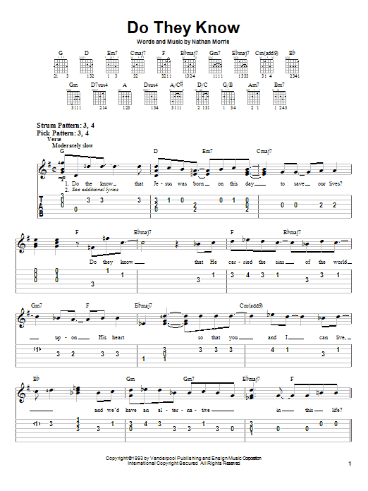 Learn to play Boyz II Men Do They Know sheet music for Easy Guitar in minutes. Boyz II Men Do They Know sheet music notes and chords. Download Printable PDF.