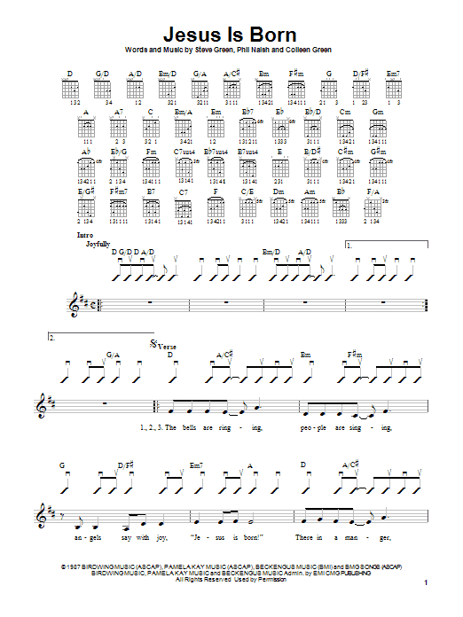 Learn to play Steve Green Jesus Is Born sheet music for Easy Guitar in minutes. Steve Green Jesus Is Born sheet music notes and chords. Download Printable PDF.
