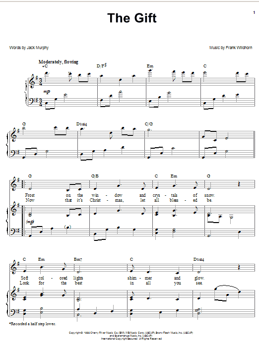 Learn to play Linda Eder The Gift sheet music for Piano, Vocal & Guitar (Right-Hand Melody) in minutes. Linda Eder The Gift sheet music notes and chords. Download Printable PDF.