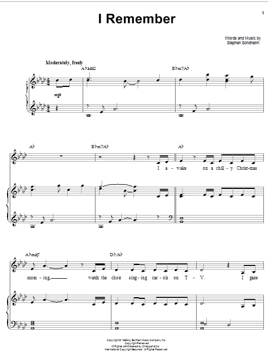 Learn to play Barbra Streisand I Remember sheet music for Piano, Vocal & Guitar (Right-Hand Melody) in minutes. Barbra Streisand I Remember sheet music notes and chords. Download Printable PDF.