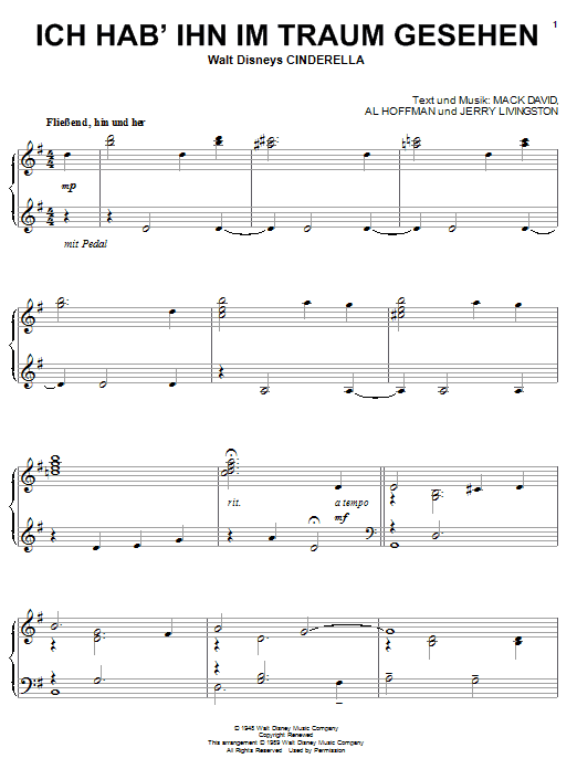 Learn to play Ilene Woods A Dream Is A Wish Your Heart Makes sheet music for Piano in minutes. Ilene Woods A Dream Is A Wish Your Heart Makes sheet music notes and chords. Download Printable PDF.