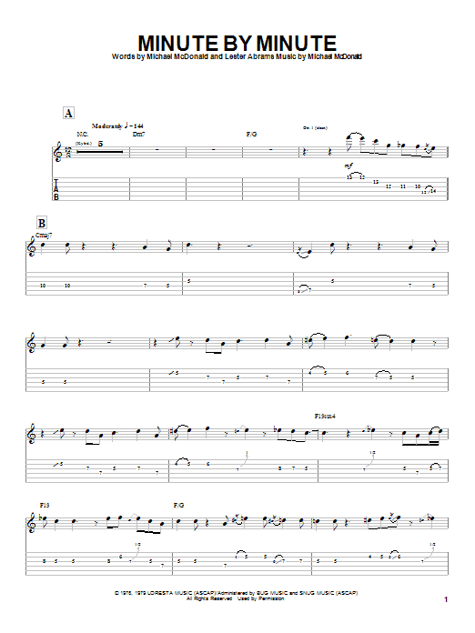 Learn to play The Doobie Brothers Minute By Minute sheet music for Guitar Tab in minutes. The Doobie Brothers Minute By Minute sheet music notes and chords. Download Printable PDF.