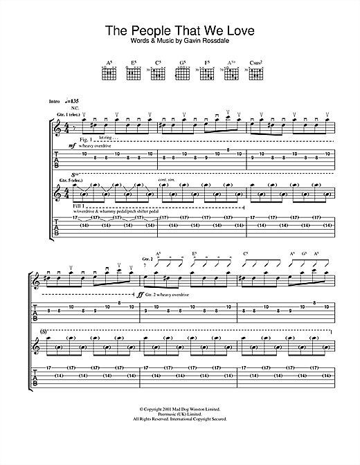 Learn to play Bush The People That We Love sheet music for Guitar Tab in minutes. Bush The People That We Love sheet music notes and chords. Download Printable PDF.