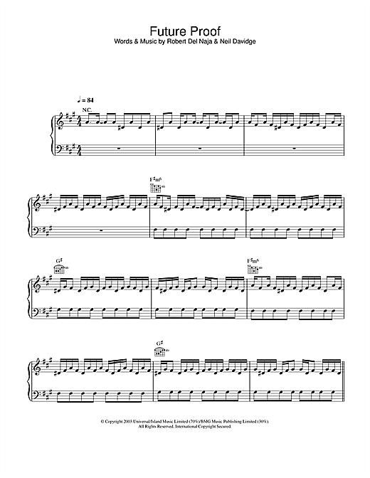 Learn to play Massive Attack Future Proof sheet music for Piano, Vocal & Guitar in minutes. Massive Attack Future Proof sheet music notes and chords. Download Printable PDF.