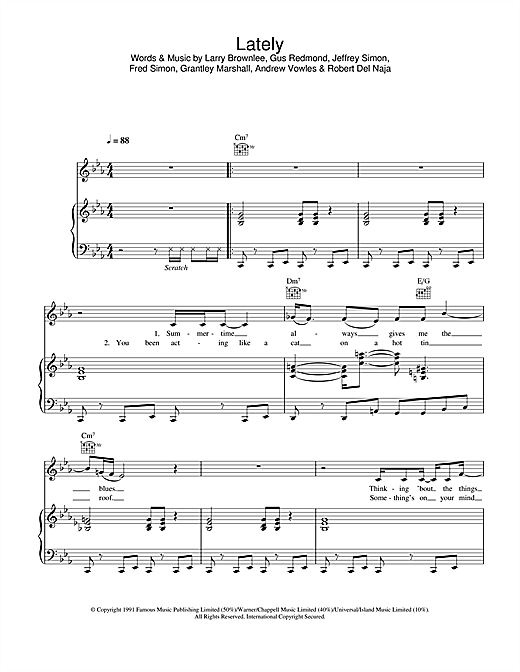 Learn to play Massive Attack Lately sheet music for Piano, Vocal & Guitar in minutes. Massive Attack Lately sheet music notes and chords. Download Printable PDF.