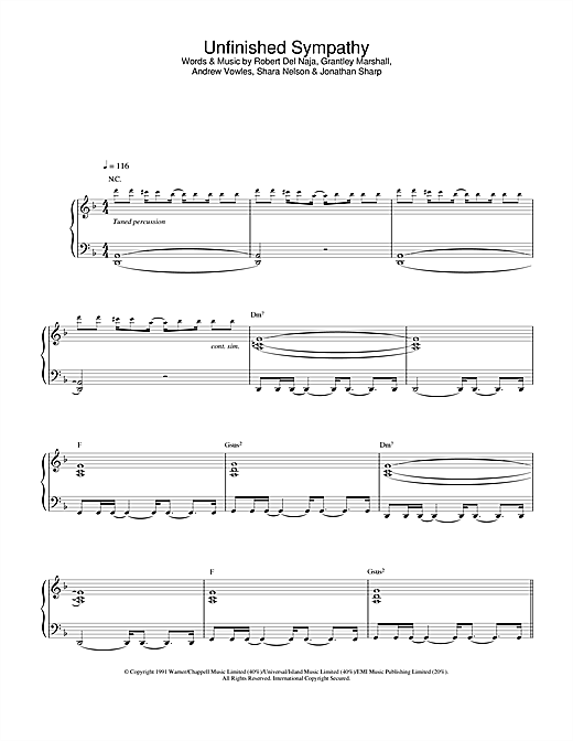 Learn to play Massive Attack Unfinished Sympathy sheet music for Piano, Vocal & Guitar in minutes. Massive Attack Unfinished Sympathy sheet music notes and chords. Download Printable PDF.