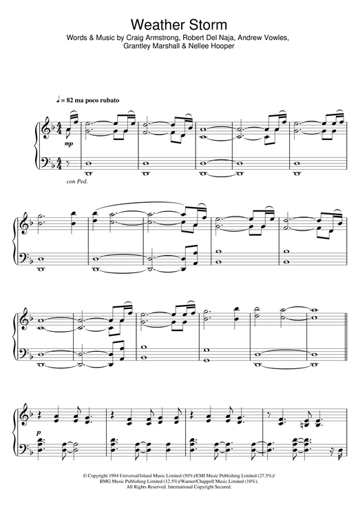 Learn to play Craig Armstrong Weather Storm sheet music for Piano in minutes. Craig Armstrong Weather Storm sheet music notes and chords. Download Printable PDF.