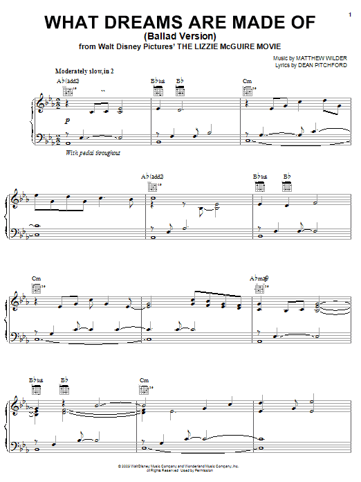 Learn to play Paolo & Isabella What Dreams Are Made Of (Ballad Version) sheet music for Piano, Vocal & Guitar (Right-Hand Melody) in minutes. Paolo & Isabella What Dreams Are Made Of (Ballad Version) sheet music notes and chords. Download Printable PDF.
