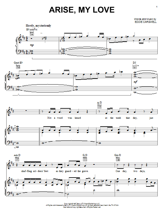 Learn to play Newsong Arise, My Love sheet music for Piano, Vocal & Guitar (Right-Hand Melody) in minutes. Newsong Arise, My Love sheet music notes and chords. Download Printable PDF.