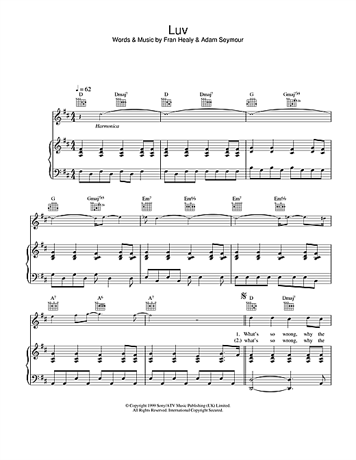 Learn to play Travis Luv sheet music for Piano, Vocal & Guitar in minutes. Travis Luv sheet music notes and chords. Download Printable PDF.