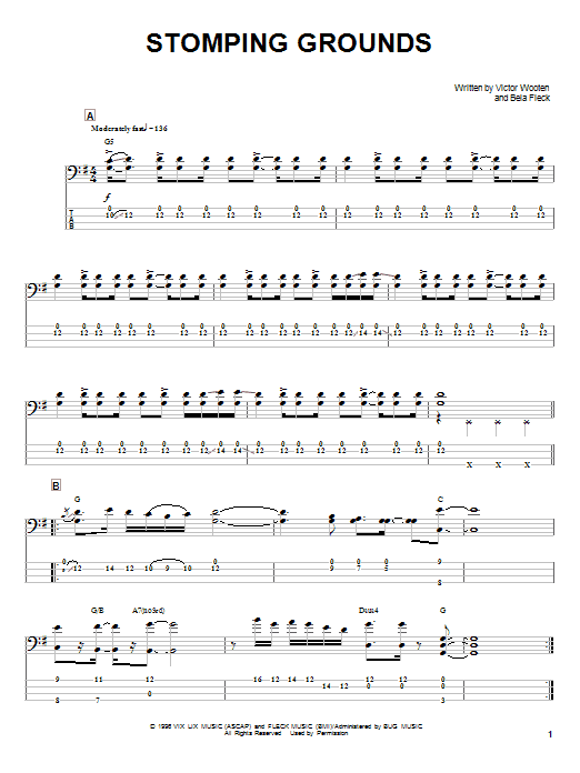 Learn to play Victor Wooten Stomping Grounds sheet music for Bass Guitar Tab in minutes. Victor Wooten Stomping Grounds sheet music notes and chords. Download Printable PDF.