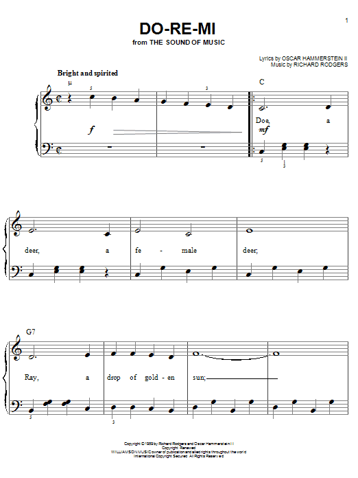Learn to play Rodgers & Hammerstein Do-Re-Mi sheet music for Easy Piano in minutes. Rodgers & Hammerstein Do-Re-Mi sheet music notes and chords. Download Printable PDF.