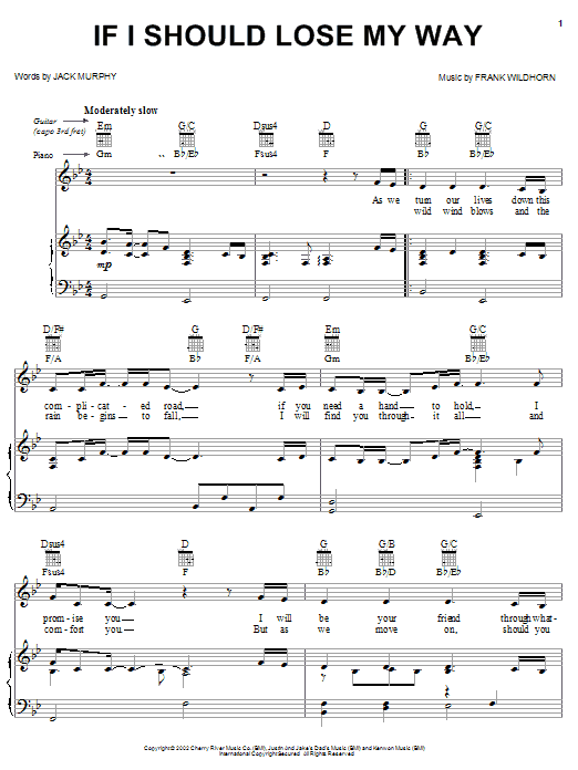Learn to play Linda Eder If I Should Lose My Way sheet music for Piano, Vocal & Guitar (Right-Hand Melody) in minutes. Linda Eder If I Should Lose My Way sheet music notes and chords. Download Printable PDF.