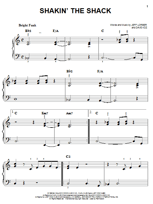 Learn to play Dave Koz Shakin' The Shack sheet music for Easy Piano in minutes. Dave Koz Shakin' The Shack sheet music notes and chords. Download Printable PDF.