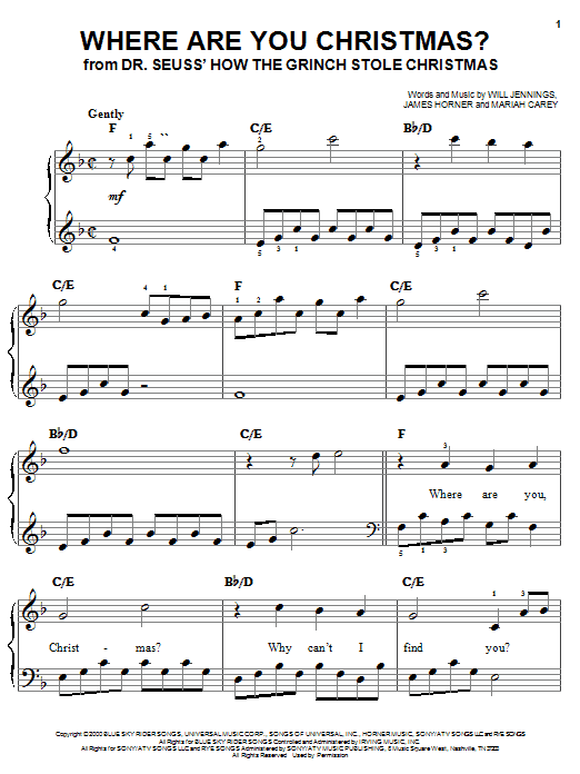 Learn to play Faith Hill Where Are You Christmas? sheet music for Easy Piano in minutes. Faith Hill Where Are You Christmas? sheet music notes and chords. Download Printable PDF.
