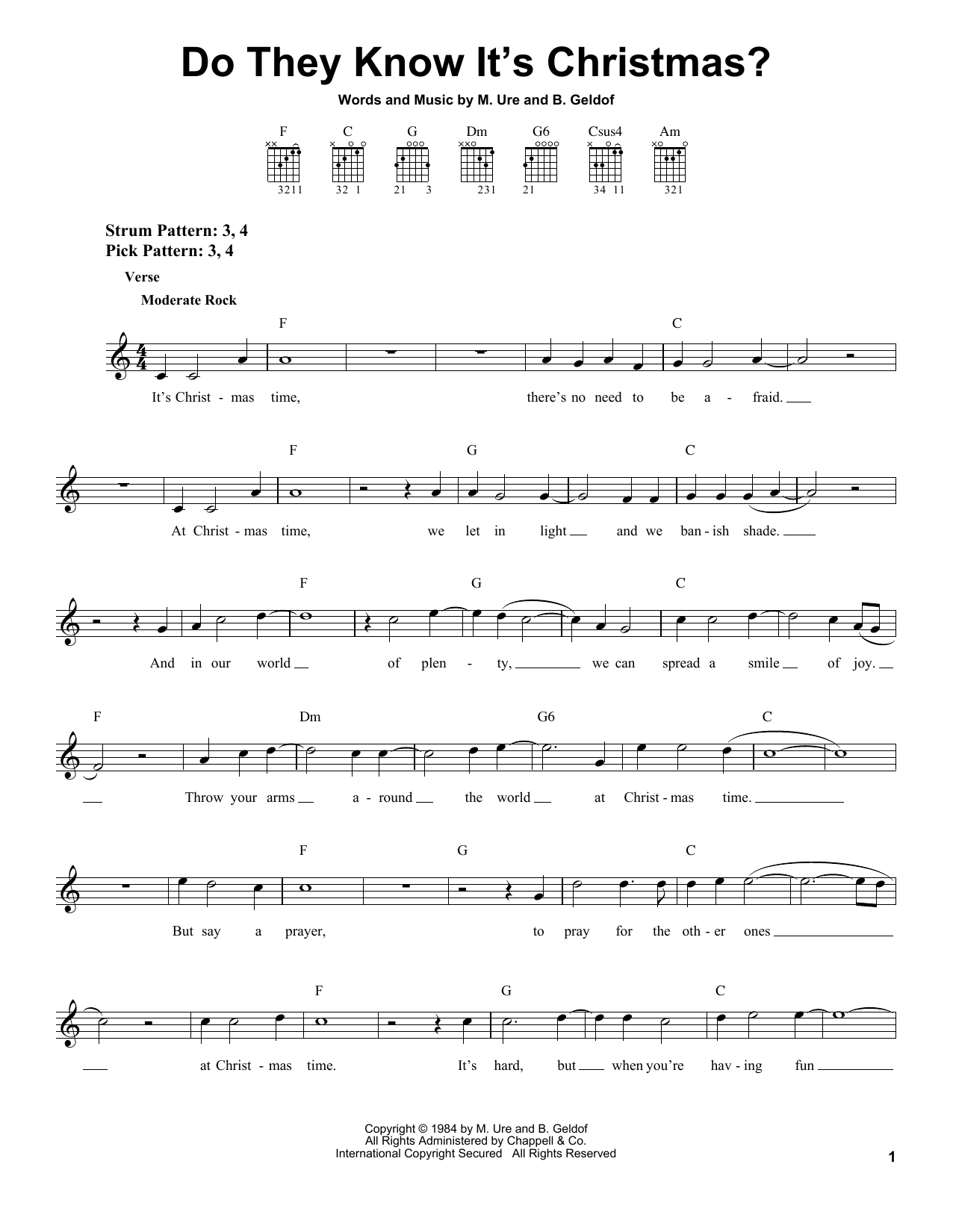 Learn to play Band Aid Do They Know It's Christmas? sheet music for Easy Guitar in minutes. Band Aid Do They Know It's Christmas? sheet music notes and chords. Download Printable PDF.