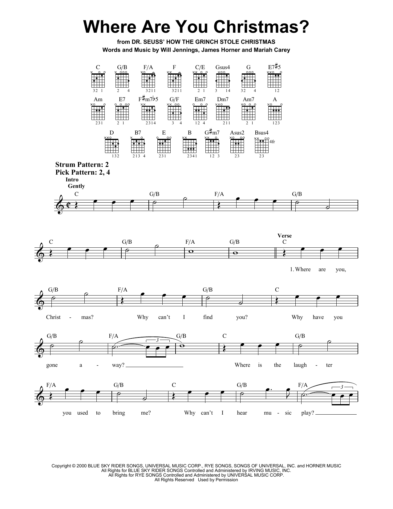 Learn to play Faith Hill Where Are You Christmas? sheet music for Easy Guitar in minutes. Faith Hill Where Are You Christmas? sheet music notes and chords. Download Printable PDF.
