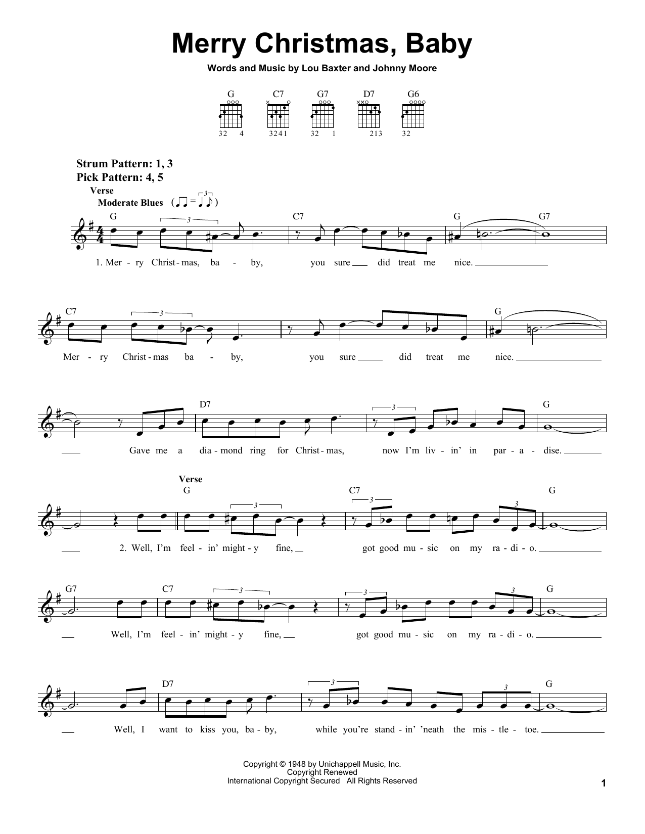 Learn to play Elvis Presley Merry Christmas, Baby sheet music for Easy Guitar in minutes. Elvis Presley Merry Christmas, Baby sheet music notes and chords. Download Printable PDF.