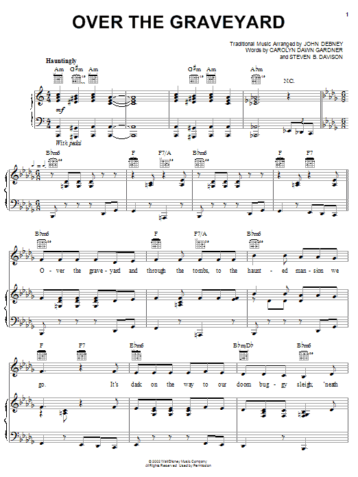 Learn to play Carolyn Dawn Gardner Over The Graveyard sheet music for Piano, Vocal & Guitar (Right-Hand Melody) in minutes. Carolyn Dawn Gardner Over The Graveyard sheet music notes and chords. Download Printable PDF.