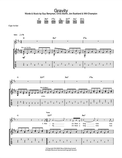 Learn to play Embrace Gravity sheet music for Guitar Tab in minutes. Embrace Gravity sheet music notes and chords. Download Printable PDF.