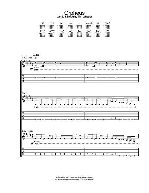 Learn to play Ash Orpheus sheet music for Guitar Tab in minutes. Ash Orpheus sheet music notes and chords. Download Printable PDF.