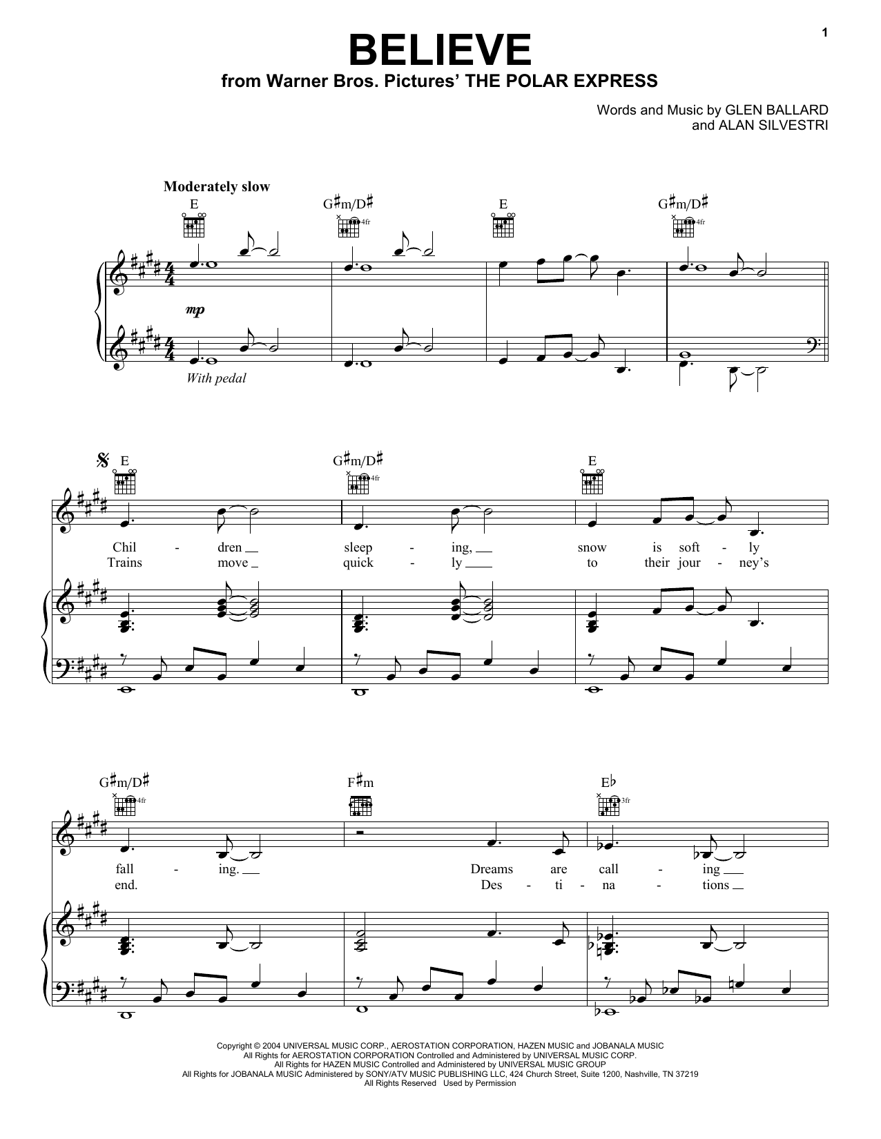 Learn to play Josh Groban Believe sheet music for Piano, Vocal & Guitar (Right-Hand Melody) in minutes. Josh Groban Believe sheet music notes and chords. Download Printable PDF.
