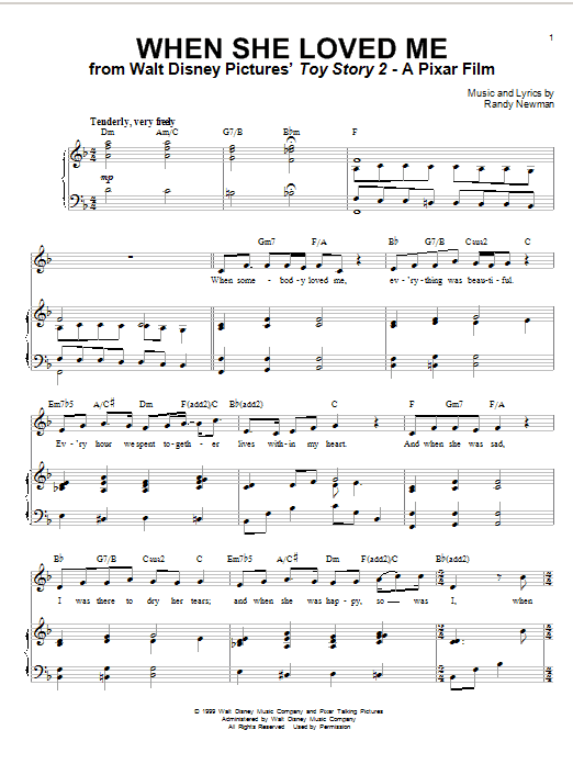 Learn to play Sarah McLachlan When She Loved Me sheet music for Piano & Vocal in minutes. Sarah McLachlan When She Loved Me sheet music notes and chords. Download Printable PDF.