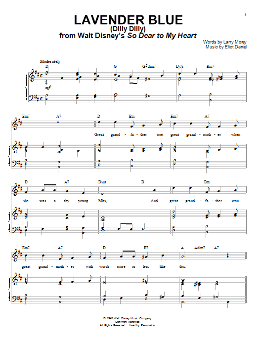 Learn to play Burl Ives Lavender Blue (Dilly Dilly) sheet music for Piano, Vocal & Guitar (Right-Hand Melody) in minutes. Burl Ives Lavender Blue (Dilly Dilly) sheet music notes and chords. Download Printable PDF.