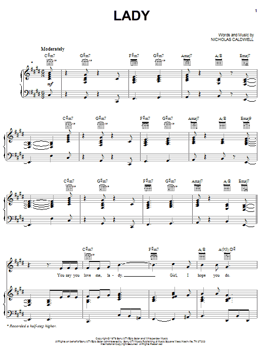 Learn to play The Whispers Lady sheet music for Piano, Vocal & Guitar (Right-Hand Melody) in minutes. The Whispers Lady sheet music notes and chords. Download Printable PDF.