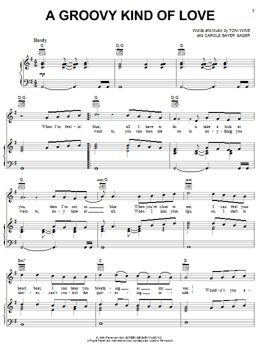 Learn to play The Mindbenders A Groovy Kind Of Love sheet music for Piano, Vocal & Guitar (Right-Hand Melody) in minutes. The Mindbenders A Groovy Kind Of Love sheet music notes and chords. Download Printable PDF.
