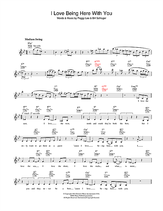 Learn to play Diana Krall I Love Being Here With You sheet music for Melody Line, Lyrics & Chords in minutes. Diana Krall I Love Being Here With You sheet music notes and chords. Download Printable PDF.