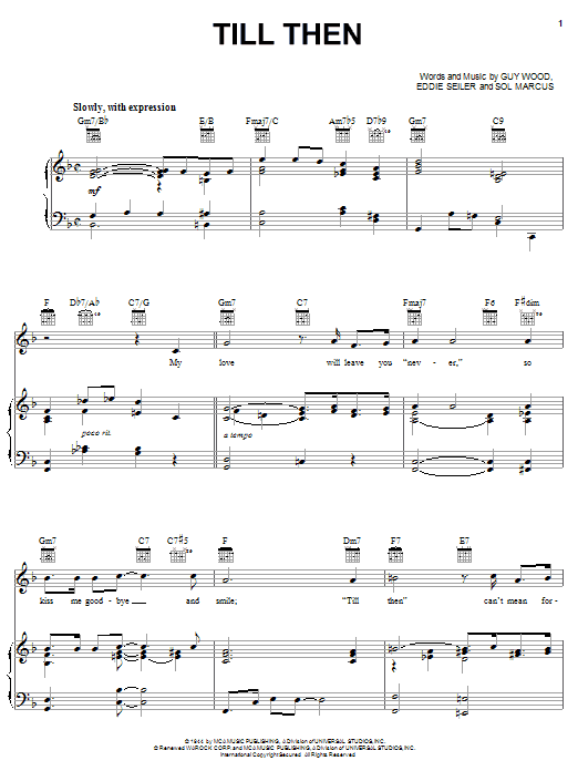 Learn to play The Classics Till Then sheet music for Piano, Vocal & Guitar (Right-Hand Melody) in minutes. The Classics Till Then sheet music notes and chords. Download Printable PDF.