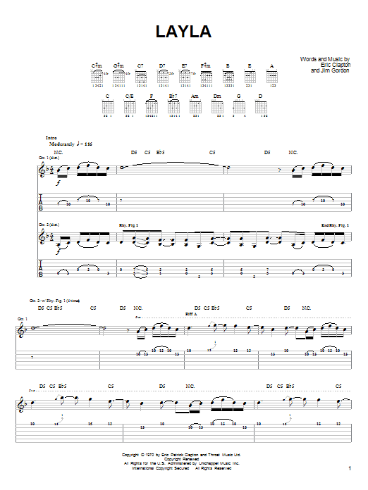 Learn to play Derek And The Dominos Layla sheet music for Easy Guitar Tab in minutes. Derek And The Dominos Layla sheet music notes and chords. Download Printable PDF.