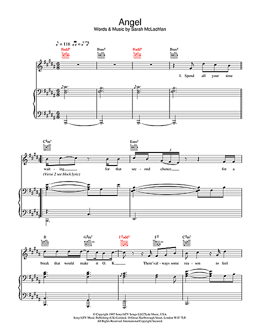 Learn to play Westlife Angel sheet music for Piano, Vocal & Guitar in minutes. Westlife Angel sheet music notes and chords. Download Printable PDF.