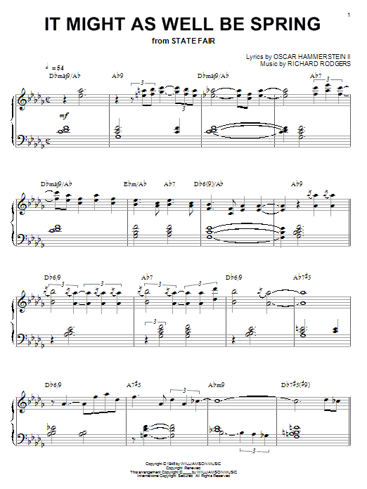 Learn to play Bill Evans It Might As Well Be Spring sheet music for Piano in minutes. Bill Evans It Might As Well Be Spring sheet music notes and chords. Download Printable PDF.