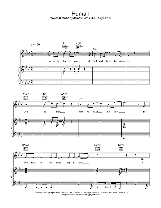 Learn to play Five Human sheet music for Piano, Vocal & Guitar in minutes. Five Human sheet music notes and chords. Download Printable PDF.