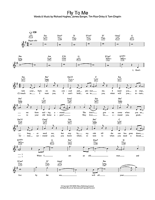 Learn to play Keane Fly To Me sheet music for Melody Line, Lyrics & Chords in minutes. Keane Fly To Me sheet music notes and chords. Download Printable PDF.