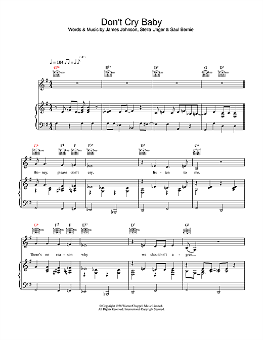 Madeleine Peyroux Don T Cry Baby Sheet Music Notes Chords Piano Vocal Guitar Right Hand Melody Download Jazz Pdf Madeleine Peyroux Don T Cry Baby Sheet Music Notes Chords Piano Vocal Guitar Right Hand Melody Download Jazz Pdf