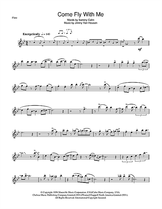 Come Fly With Me Lead Sheet