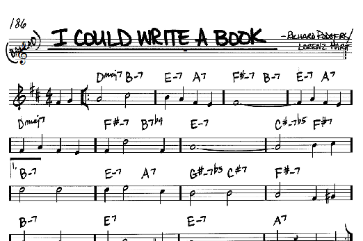 Learn to play Rodgers & Hart I Could Write A Book sheet music for Real Book - Melody & Chords - Bb Instruments in minutes. Rodgers & Hart I Could Write A Book sheet music notes and chords. Download Printable PDF.