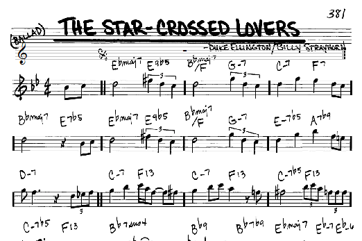 Learn to play Duke Ellington The Star-Crossed Lovers sheet music for Real Book - Melody & Chords - Eb Instruments in minutes. Duke Ellington The Star-Crossed Lovers sheet music notes and chords. Download Printable PDF.