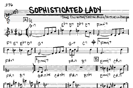 Duke Ellington Sophisticated Lady Sheet Music Notes Chords Real Book Melody Chords Eb Instruments Download World 61906 Pdf
