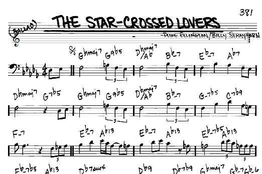 Learn to play Duke Ellington The Star-Crossed Lovers sheet music for Real Book - Melody & Chords - Bass Clef Instruments in minutes. Duke Ellington The Star-Crossed Lovers sheet music notes and chords. Download Printable PDF.