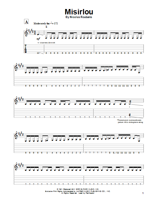 Dick Dale Tablature De Guitare Misirlou Elitelanthiwor Over Blog Com