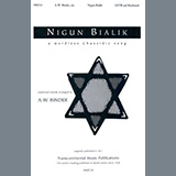 Download or print A.W. Binder Nigun Bialik Sheet Music Printable PDF -page score for Jewish / arranged SATB Choir SKU: 527592.