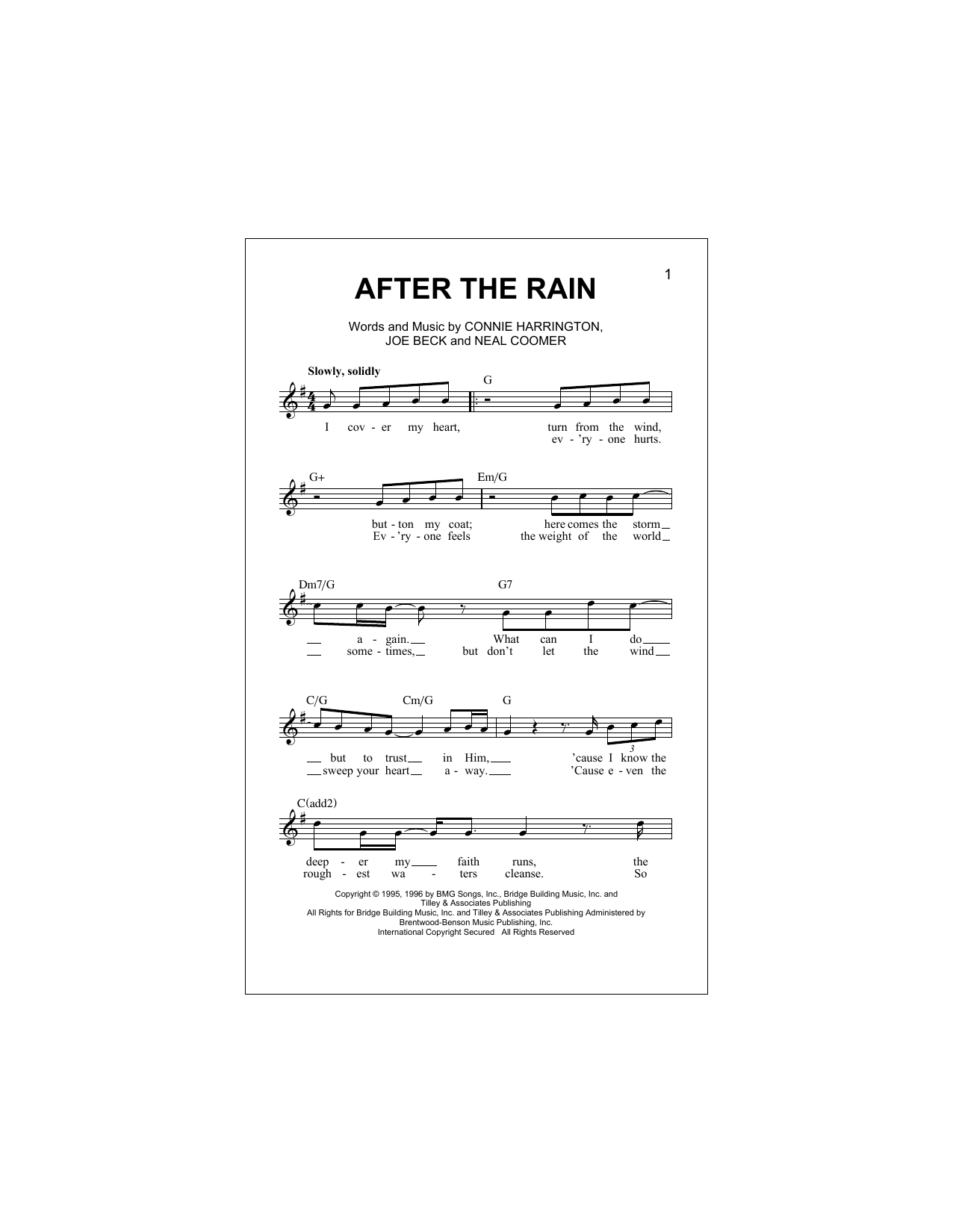 Download Aaron & Jeoffrey After The Rain Sheet Music and learn how to play Lead Sheet / Fake Book PDF digital score in minutes